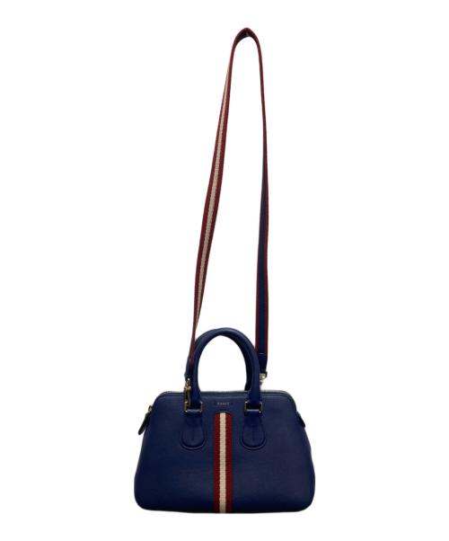 BALLY（バリー）BALLY (バリー) スモールレザー2WAYバッグ ネイビーの古着・服飾アイテム