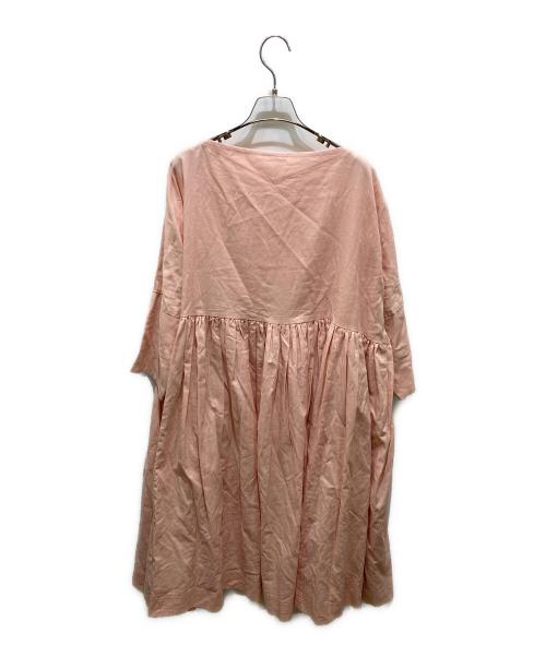 DOUBLE MAISON（ドゥーブルメゾン）DOUBLE MAISON (ドゥーブルメゾン) グランマドレスワンピース ピンク サイズ:Ｆの古着・服飾アイテム