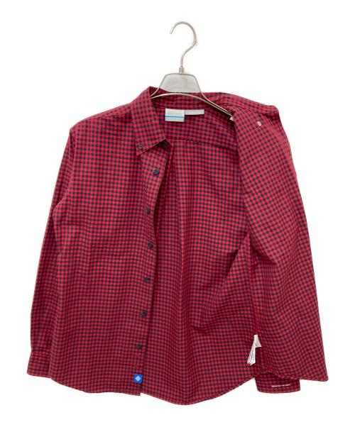 Columbia（コロンビア）Columbia (コロンビア) チェックシャツ レッド サイズ:Sの古着・服飾アイテム