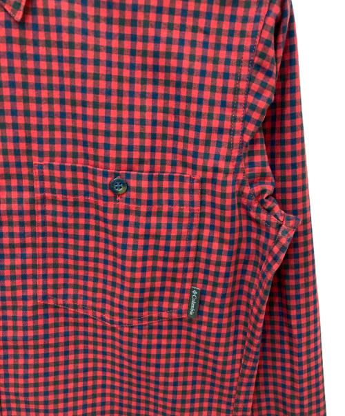 Columbia（コロンビア）Columbia (コロンビア) チェックシャツ レッド サイズ:Sの古着・服飾アイテム