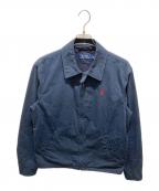 POLO RALPH LAURENポロ・ラルフローレン）の古着「ポニーロゴ刺繍ハリントンジャケット」｜ネイビー