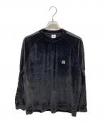 BlackEyePatchブラックアイパッチ）の古着「Small OG Label Velour Crew」｜ブラック