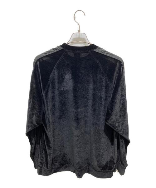 BlackEyePatch（ブラックアイパッチ）BlackEyePatch (ブラックアイパッチ) Small OG Label Velour Crew ブラック サイズ:Ｌの古着・服飾アイテム