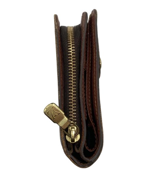 LOUIS VUITTON（ルイ ヴィトン）LOUIS VUITTON (ルイ ヴィトン) 2つ折り財布　モノグラム　コンパクトジップ ブラウンの古着・服飾アイテム
