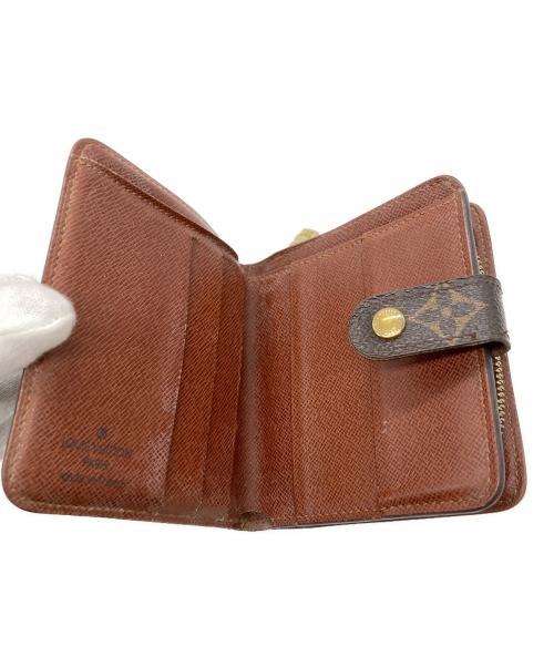 LOUIS VUITTON（ルイ ヴィトン）LOUIS VUITTON (ルイ ヴィトン) 2つ折り財布　モノグラム　コンパクトジップ ブラウンの古着・服飾アイテム