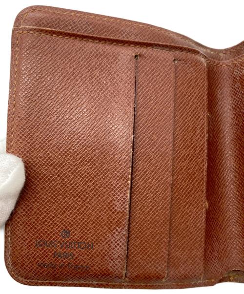 LOUIS VUITTON（ルイ ヴィトン）LOUIS VUITTON (ルイ ヴィトン) 2つ折り財布　モノグラム　コンパクトジップ ブラウンの古着・服飾アイテム