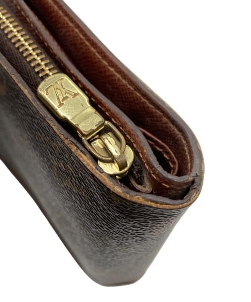 LOUIS VUITTON（ルイ ヴィトン）LOUIS VUITTON (ルイ ヴィトン) 2つ折り財布　モノグラム　コンパクトジップ ブラウンの古着・服飾アイテム