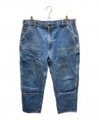 CarHarttカーハート）の古着「ダブルニーデニムパンツ」｜ブルー