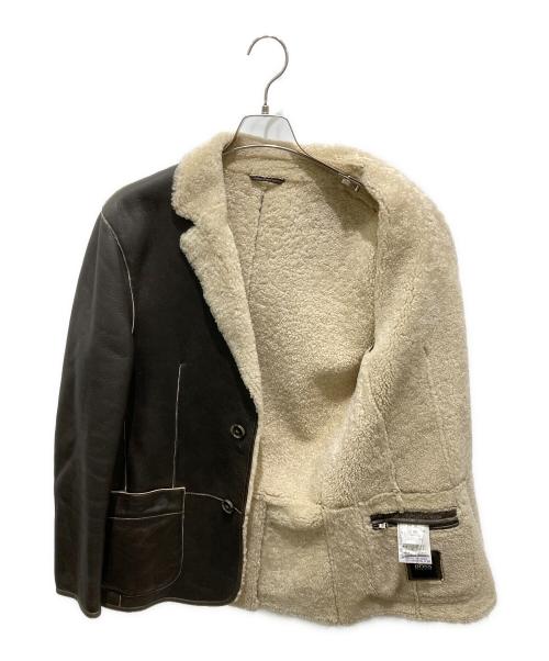 BOSS（ボス）BOSS (ボス) スパニッシュメリーノムートンコート ブラウン サイズ:46の古着・服飾アイテム