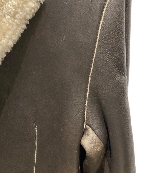 BOSS（ボス）BOSS (ボス) スパニッシュメリーノムートンコート ブラウン サイズ:46の古着・服飾アイテム