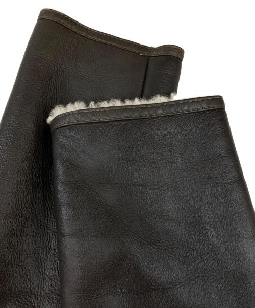 BOSS（ボス）BOSS (ボス) スパニッシュメリーノムートンコート ブラウン サイズ:46の古着・服飾アイテム