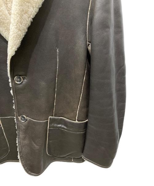 BOSS（ボス）BOSS (ボス) スパニッシュメリーノムートンコート ブラウン サイズ:46の古着・服飾アイテム