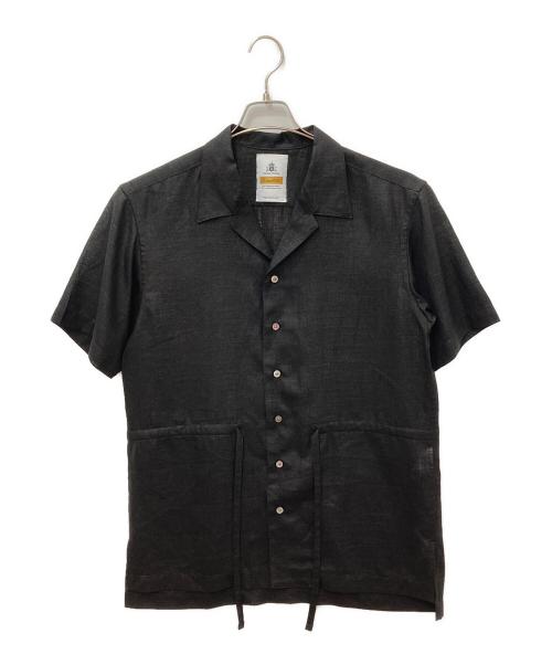MAISON SPECIAL（メゾンスペシャル）MAISON SPECIAL Calendering Triacetate Dress-Over Short Sleeve Open Collar Shirt　シレー加工トリアセテートドレスオーバーショートスリーブオープンカラーシャツの古着・服飾アイテム