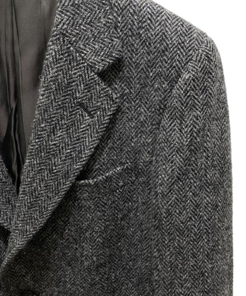 Harris Tweed（ハリスツイード）Harris Tweed (ハリスツイード) Traditional MESSENGER (トラディショナル メッセンジャー) 3Bウールジャケット グレー サイズ:記載なしの為実寸参照の古着・服飾アイテム