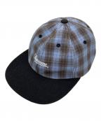 SUPREMEシュプリーム）の古着「Script Logo 6-Panel Cap」｜ブルー