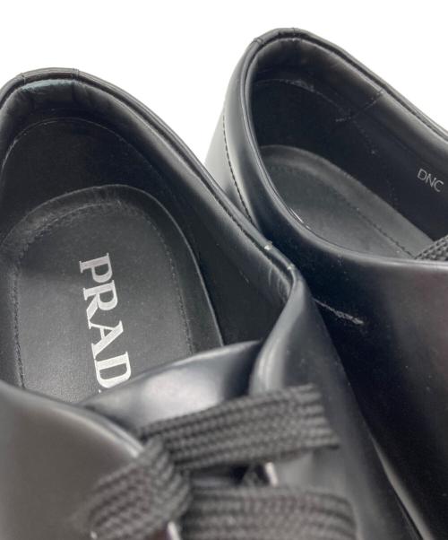 PRADA（プラダ）PRADA (プラダ) パテントレザースニーカー ブラック サイズ:9の古着・服飾アイテム