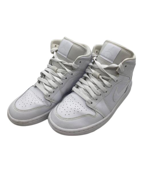 NIKE（ナイキ）NIKE (ナイキ) Air Jordan 1 Mid（エア ジョーダン ワン ミッド） ホワイト サイズ:23.5の古着・服飾アイテム
