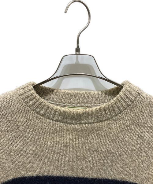 L.L.Bean（エルエルビーン）L.L.Bean (エルエルビーン) ボーダーニット ベージュ サイズ:Lの古着・服飾アイテム