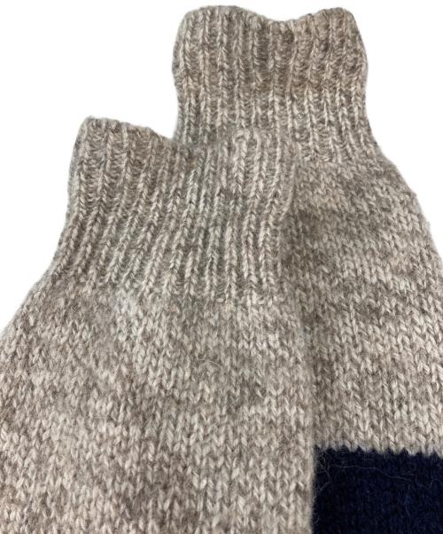 L.L.Bean（エルエルビーン）L.L.Bean (エルエルビーン) ボーダーニット ベージュ サイズ:Lの古着・服飾アイテム