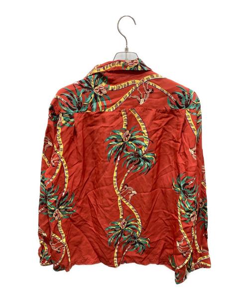 Sun Surf（サンサーフ）Sun Surf (サンサーフ) PLAM CLIMBERオープンカラーシャツ レッド サイズ:XXLの古着・服飾アイテム