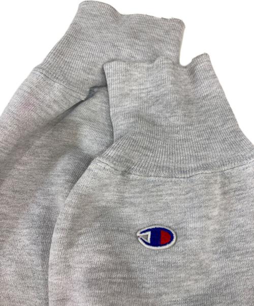 Champion REVERSE WEAVE（チャンピオン リバース ウィーブ）Champion REVERSE WEAVE (チャンピオン リバース ウィーブ) 染み込みプリントクルーネックスウェット グレー サイズ:XLの古着・服飾アイテム