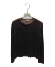 STEVEN ALAN（スティーブンアラン）の古着「ベロアカットソー」｜ブラウン