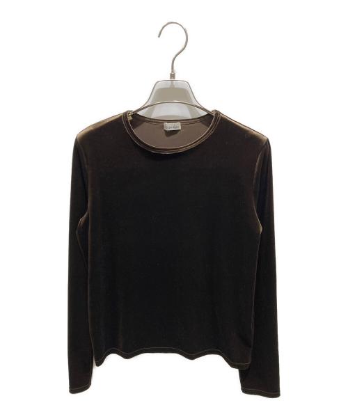 STEVEN ALAN（スティーブンアラン）STEVEN ALAN (スティーブンアラン) ベロアカットソー ブラウン サイズ:記載なしの為実寸参照の古着・服飾アイテム