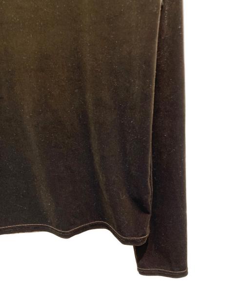 STEVEN ALAN（スティーブンアラン）STEVEN ALAN (スティーブンアラン) ベロアカットソー ブラウン サイズ:記載なしの為実寸参照の古着・服飾アイテム