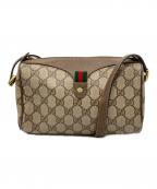 GUCCIグッチ）の古着「シェリーラインPVCショルダーバッグ」｜ベージュ