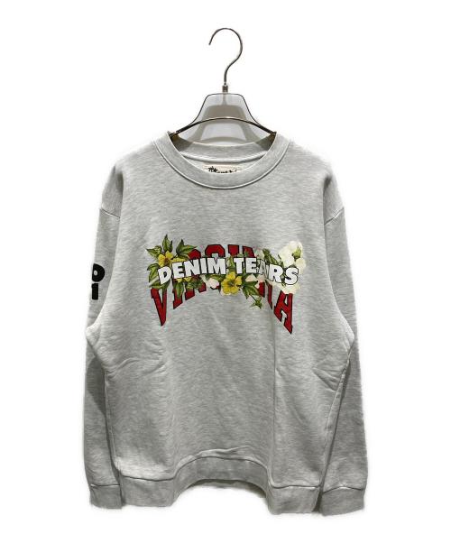 Denim Tears（デニムティアーズ）Denim Tears (デニムティアーズ) Virginia Sweatshirt グレー サイズ:Ｌの古着・服飾アイテム