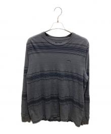 stussy（ステューシー）の古着「マルチボーダーカットソー」｜グレー