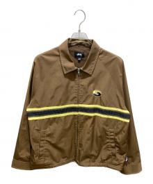 stussy（ステューシー）の古着「Stripe Zip  JKT JACKET」｜ブラウン