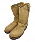 RED WINGレッドウィング）の古着「スウェードエンジニアブーツ」｜ブラウン