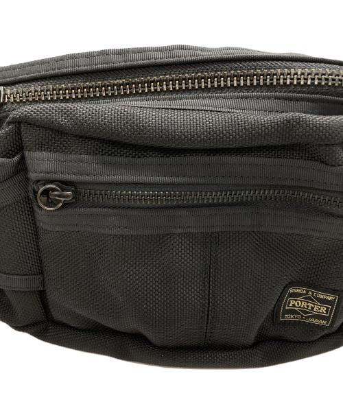 PORTER（ポーター）PORTER (ポーター) WAIST BAG ブラックの古着・服飾アイテム