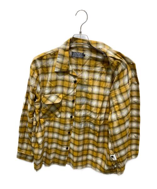 Hysteric Glamour（ヒステリックグラマー）Hysteric Glamour (ヒステリックグラマー) SMOKING GIRL オープンカラーシャツ イエロー サイズ:Lの古着・服飾アイテム