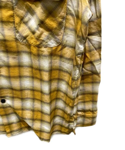 Hysteric Glamour（ヒステリックグラマー）Hysteric Glamour (ヒステリックグラマー) SMOKING GIRL オープンカラーシャツ イエロー サイズ:Lの古着・服飾アイテム