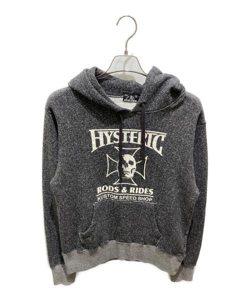 Hysteric Glamour（ヒステリックグラマー）Hysteric Glamour (ヒステリックグラマー) HYS RODS＆RIDES プルオーバーパーカー グレー サイズ:Ｍの古着・服飾アイテム