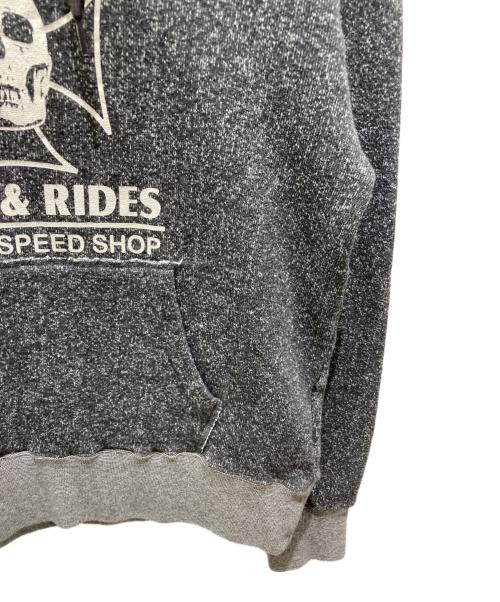 Hysteric Glamour（ヒステリックグラマー）Hysteric Glamour (ヒステリックグラマー) HYS RODS＆RIDES プルオーバーパーカー グレー サイズ:Ｍの古着・服飾アイテム