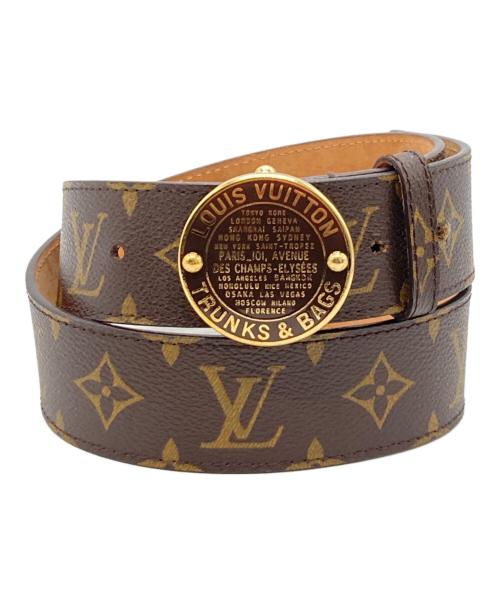 LOUIS VUITTON（ルイ ヴィトン）LOUIS VUITTON (ルイ ヴィトン) レザーベルト ブラウンの古着・服飾アイテム