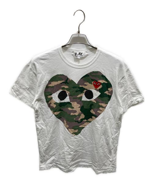 PLAY COMME des GARCONS（プレイコムデギャルソン）PLAY COMME des GARCONS (プレイコムデギャルソン) 半袖カットソー ホワイト サイズ:XLの古着・服飾アイテム