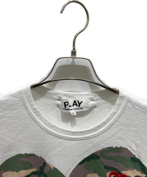 PLAY COMME des GARCONS（プレイコムデギャルソン）PLAY COMME des GARCONS (プレイコムデギャルソン) 半袖カットソー ホワイト サイズ:XLの古着・服飾アイテム