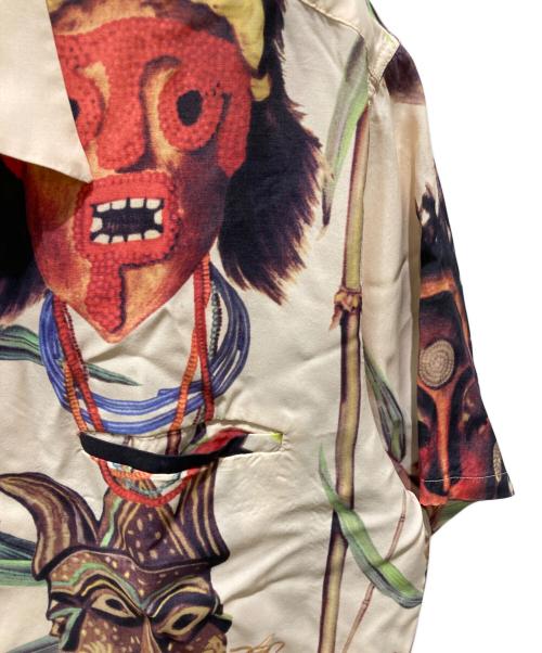 Sun Surf（サンサーフ）Sun Surf (サンサーフ) BATTLE MASK／ハワイアンシャツ ベージュ サイズ:XLの古着・服飾アイテム