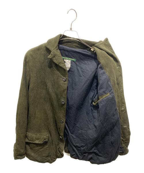 Paul Harnden（ポールハーデン）Paul Harnden (ポールハーデン) レザー ブレザージャケット/テーラードジャケット グリーン サイズ:Lの古着・服飾アイテム