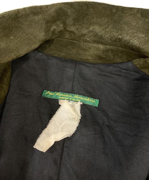 Paul Harnden（ポールハーデン）Paul Harnden (ポールハーデン) レザー ブレザージャケット/テーラードジャケット グリーン サイズ:Lの古着・服飾アイテム