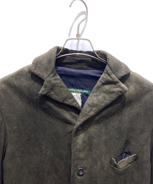 Paul Harnden（ポールハーデン）Paul Harnden (ポールハーデン) レザー ブレザージャケット/テーラードジャケット グリーン サイズ:Lの古着・服飾アイテム