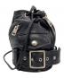 beautiful people（ビューティフルピープル）の古着「riders mini drawstring bag　ライダースミニドローストロングバッグ　ショルダーバッグ」｜ブラック