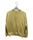 AURALEEオーラリー）の古着「SUPER HIGH GAUZE SWEAT P/O」｜イエロー