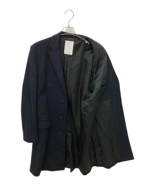 MISTER GENTLE MAN（ミスタージェントルマン）MISTER GENTLE MAN (ミスタージェントルマン) チェスターコート ネイビー サイズ:Lの古着・服飾アイテム