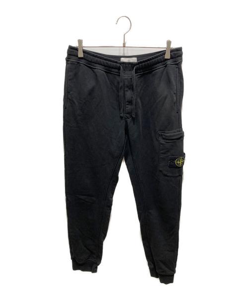 STONE ISLAND（ストーンアイランド）STONE ISLAND (ストーンアイランド) FLEECE PANTS ブラック サイズ:Ｍの古着・服飾アイテム