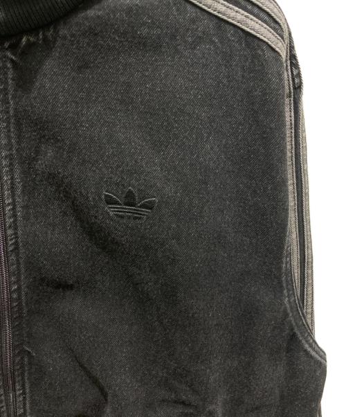 adidas（アディダス）adidas (アディダス) アディカラー デニム ファイヤーバード トラックトップ ブラック サイズ: 2XLの古着・服飾アイテム